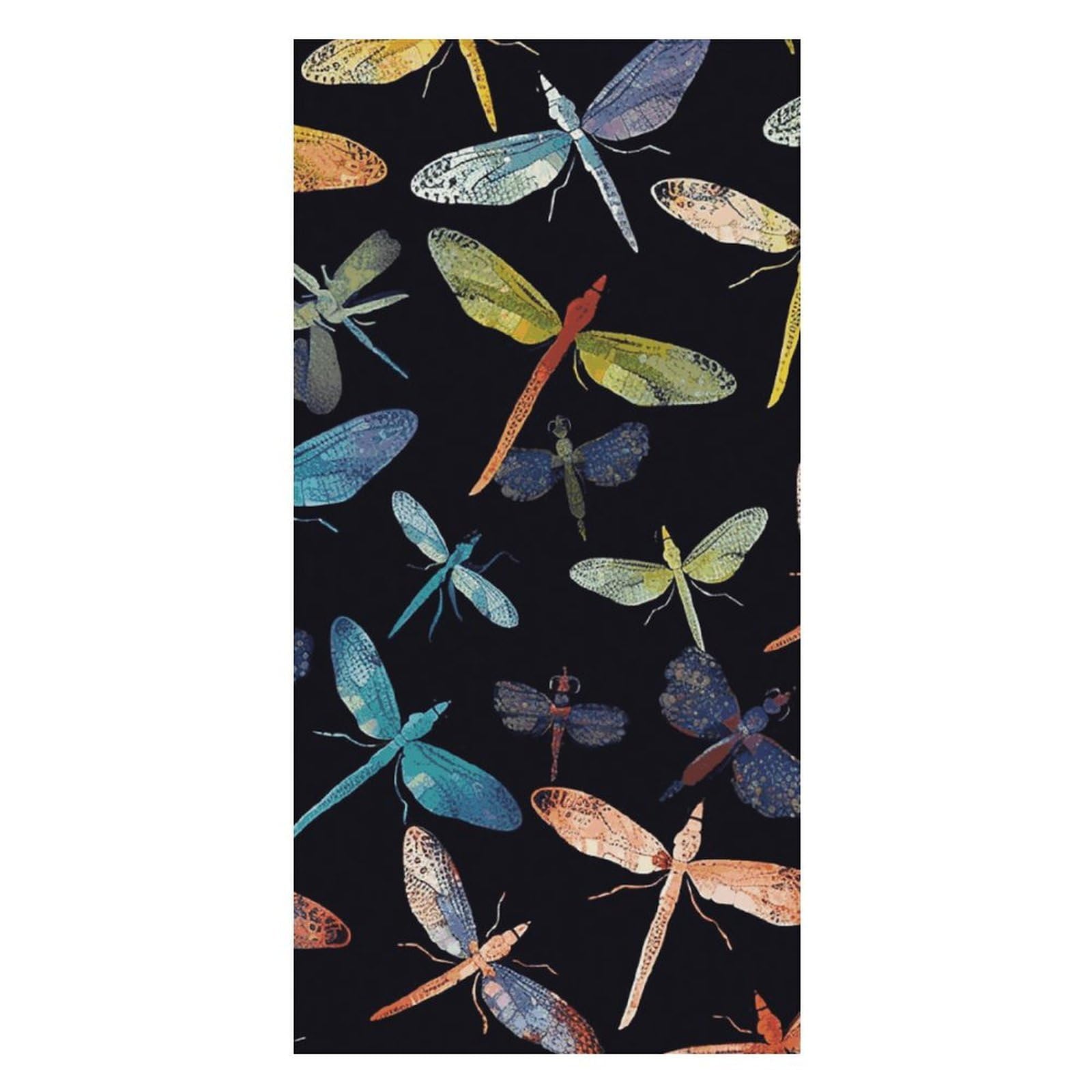 Colorful Dragonfly Beach Towel Extremely Soft Oversized Towels Lightweight Sports Absorbent Bath Towel Suitable 160"x80" for Swimming Camping Beach