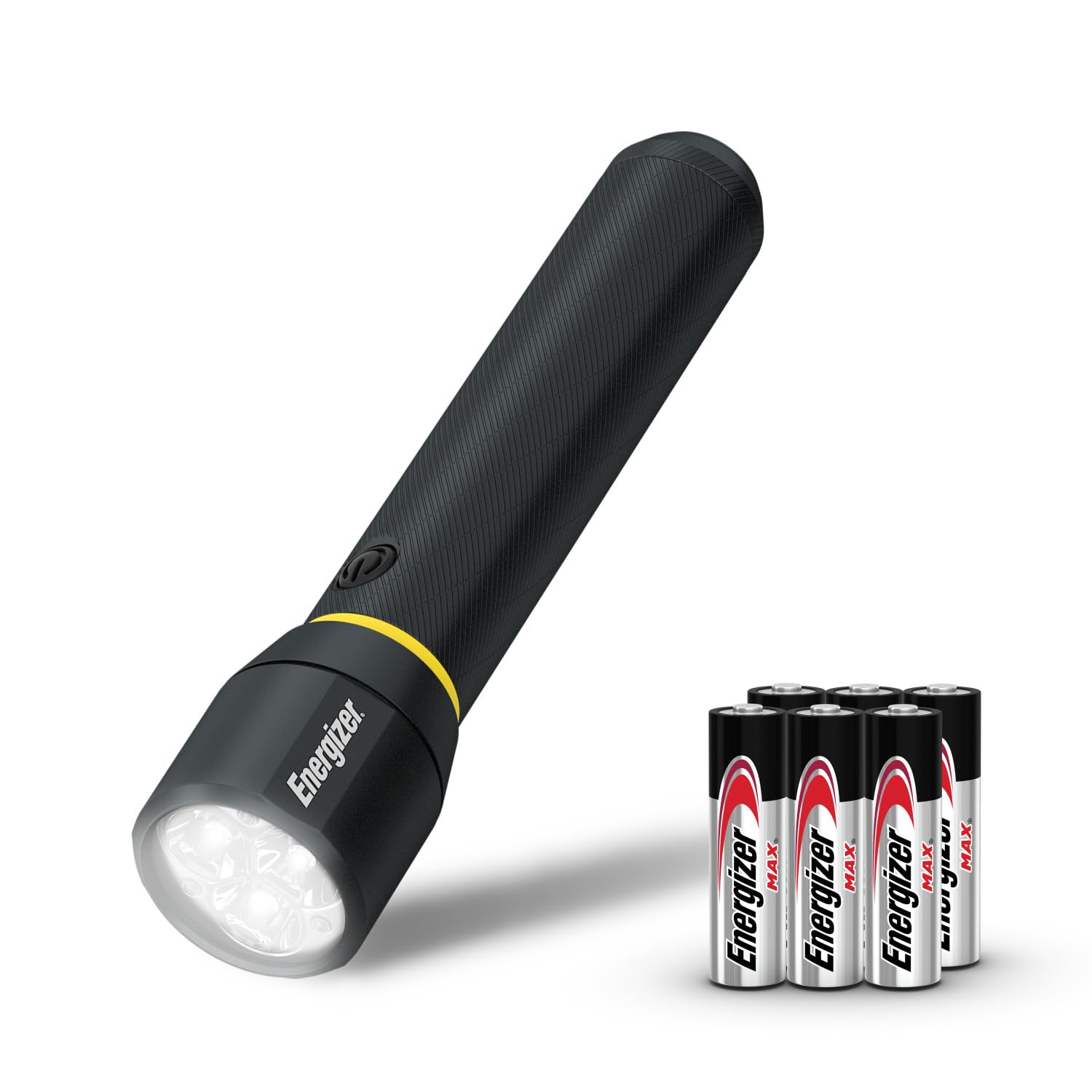 Energizer Vision HD Ultra LED Flashlight with Digital Focus, 1300 Lumens, IPX4 Water Resistant, Aircraft-Grade Aluminum LED Light, Rugged Metal Flashlight, Batteries Included