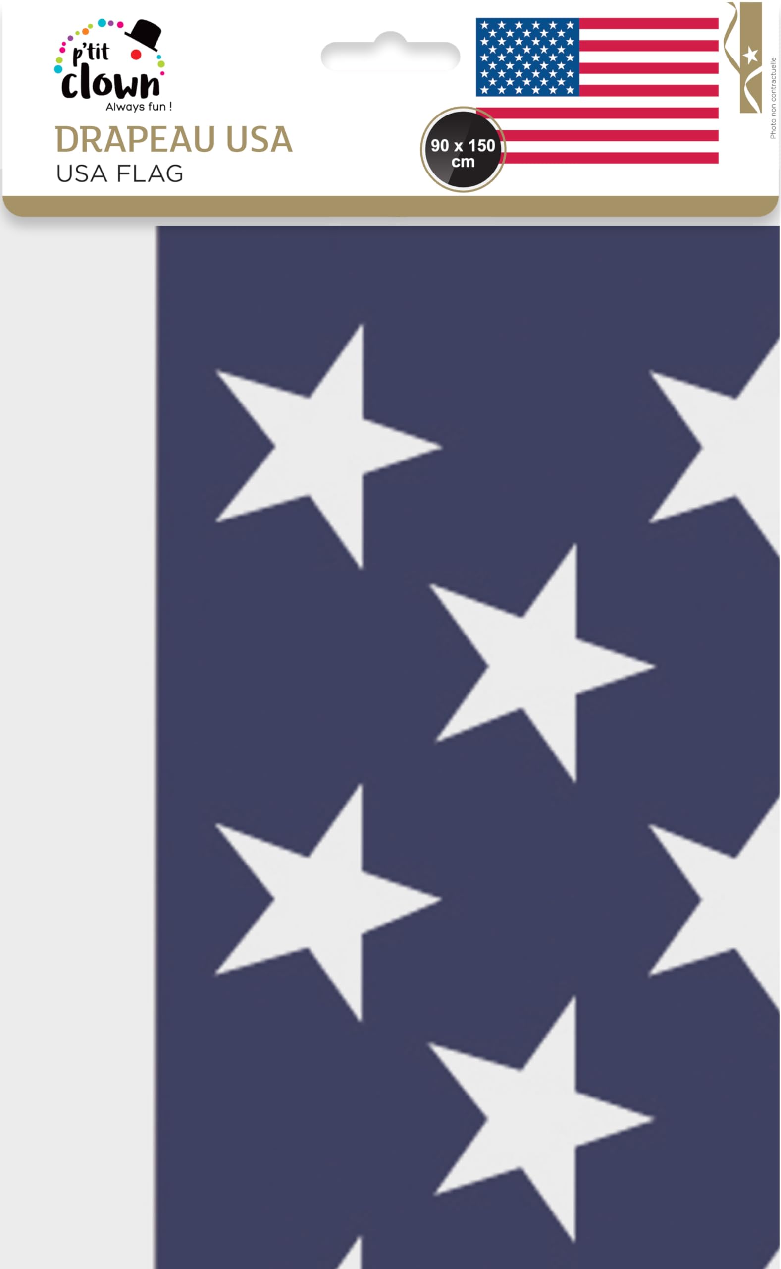 Fabric USA Flag, Blue / White / Red - Image 2