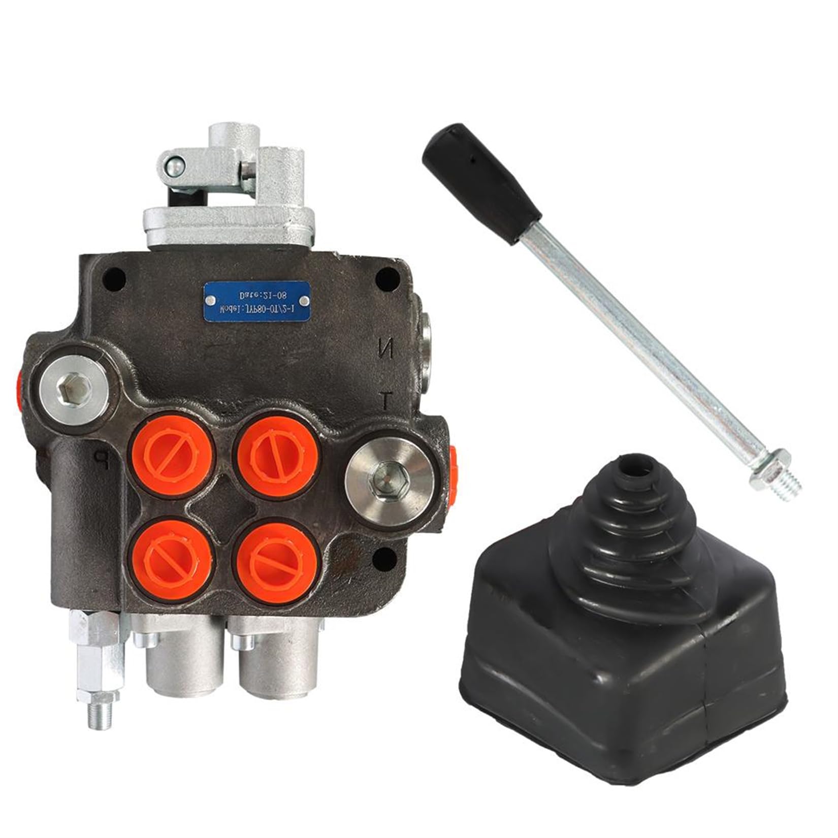 Distributeur hydraulique à Double Effet, 2 tiroirs, 21 GPM, 3625 PSI, Ports SAE, pour Petits tracteurs, tracteurs, chargeuses et fendeuses de bûches.