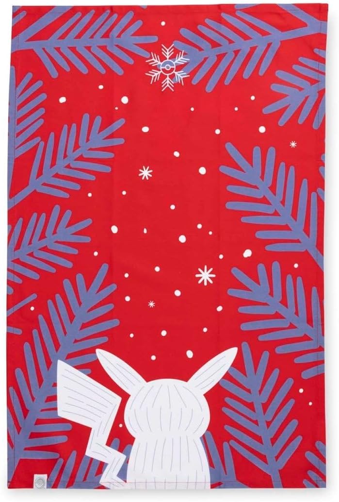 Pokémon Center Winter Woodland Red & Blue Tea Towels (2-Pack)
