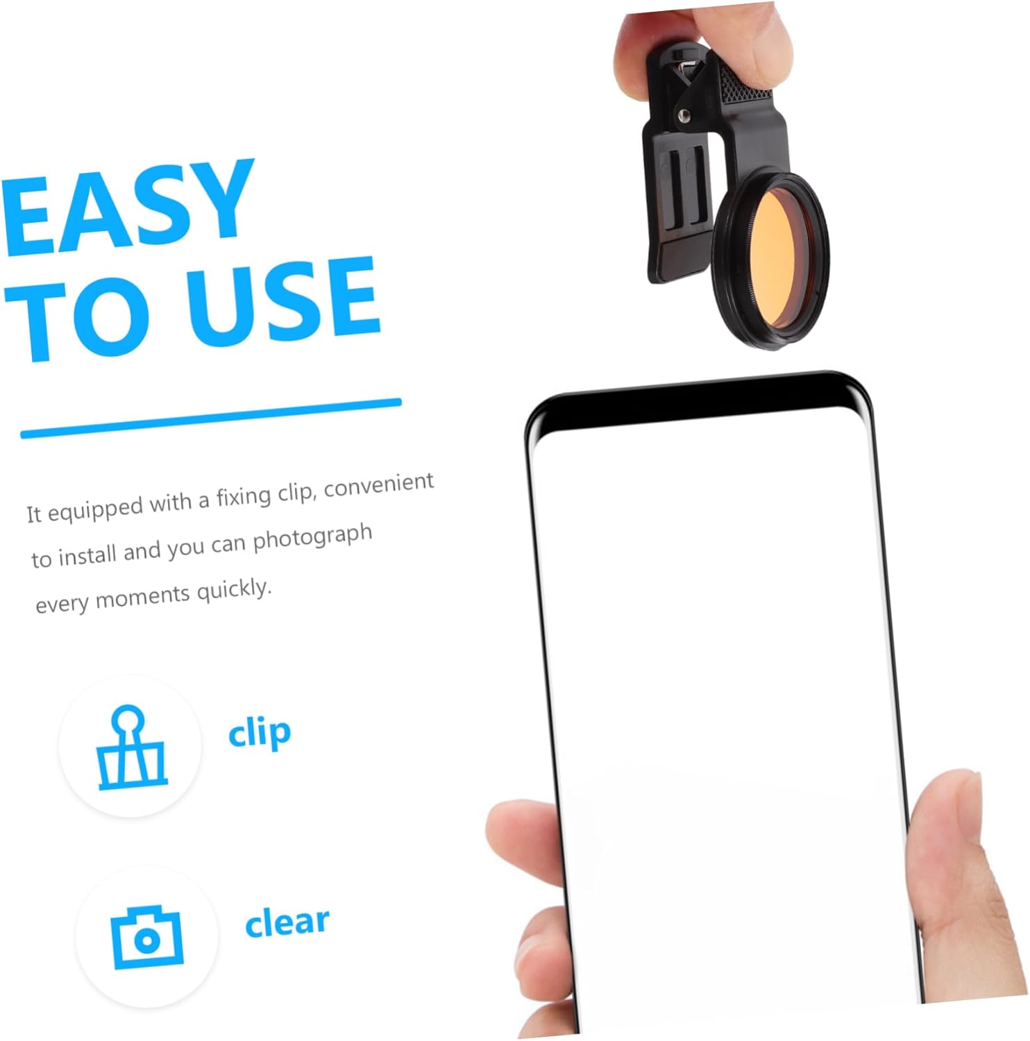 1Set Coral Cpl Filter Portable Phone Lens for Enhanced Photography Lightweight Material Design for Mobile Phone Photography