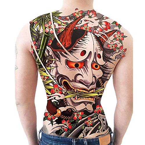 Temporary tattoo stickers on the men back, large picture waterproof and durable tattoo (M12)