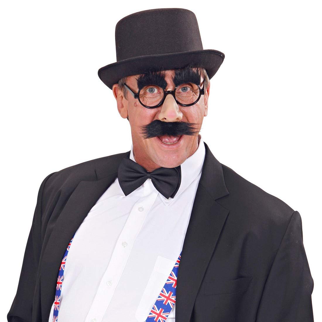 Fausse Moustache Et Sourcils Adhésifs - Accessoire Déguisement Réutilisable Pour Enfants Et Adultes