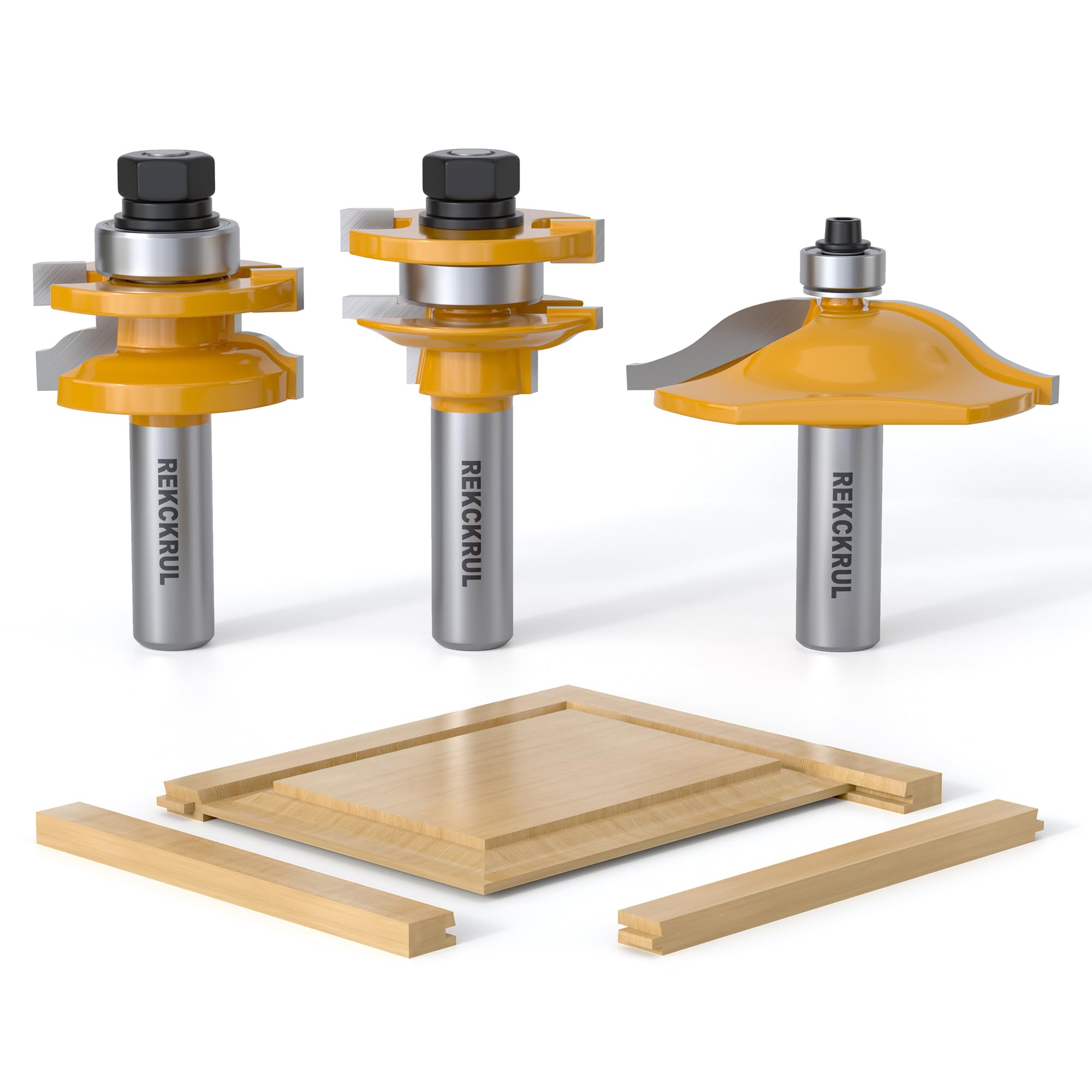 Ogee Router Bit Set - 3 Piece for Woodworking -9