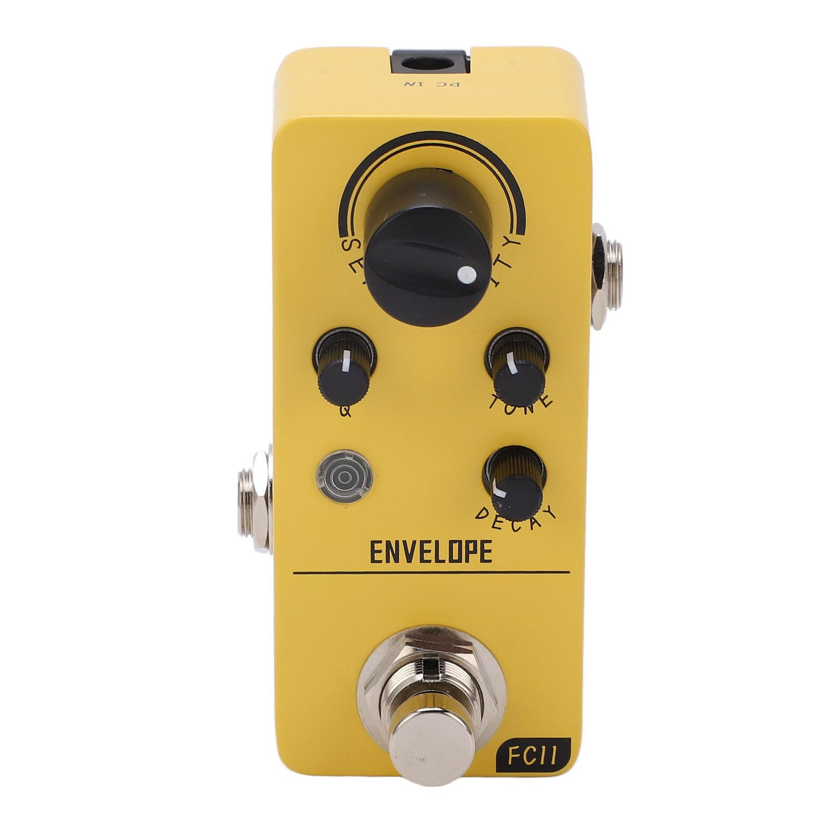 Pedale effetto per chitarra elettrica Mini basso professionale caldo naturale dinamico simulato piccolo metallo giallo compatto portatile per chitarra basso lezioni di musica