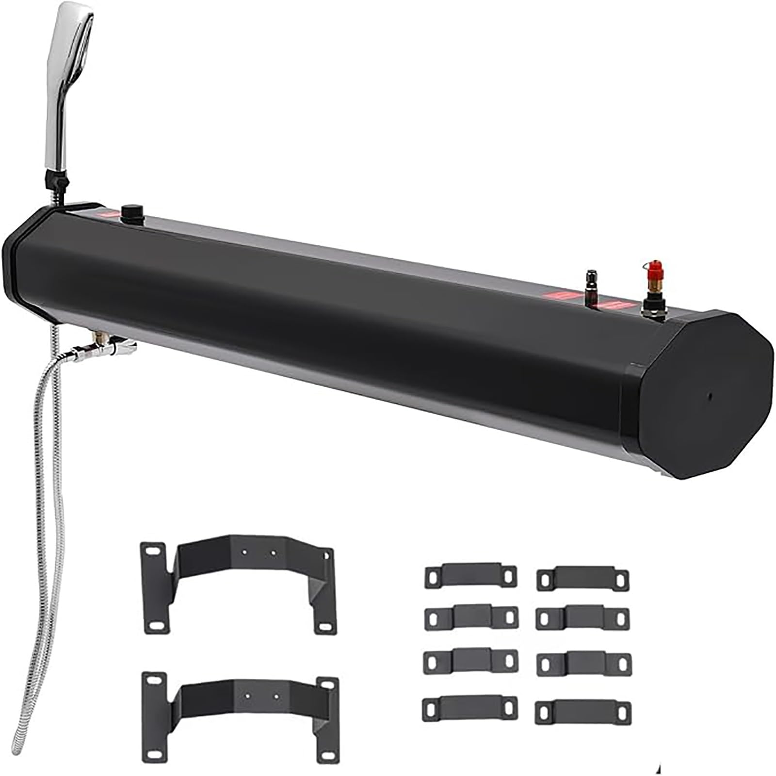 Doccia portatile da campeggio con soffione portatile, serbatoio dell'acqua pressurizzato per lavaggio auto, pulizia animali domestici, vacanze al mare, include borsa per escursioni