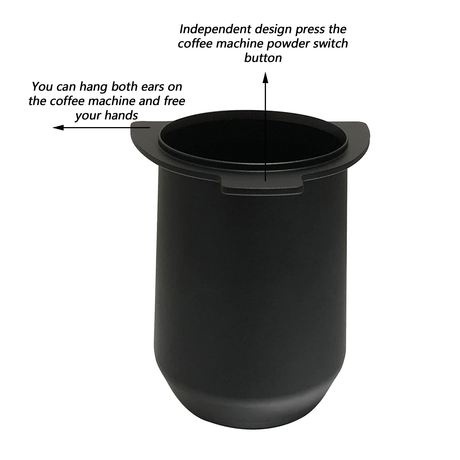 DriSubt Doseerringen Druk Koffie Doseerbeker Koffie Accessoires Binaural Aluminiumlegering Koffie Poeder Picker Espresso Accessoires (Zilver DriSubt Doseerringen Druk Koffie Doseerbeker Koffie Accessoires Binaural Aluminiumlegering Koffie Poeder Picker Espresso Accessoires (Zilver