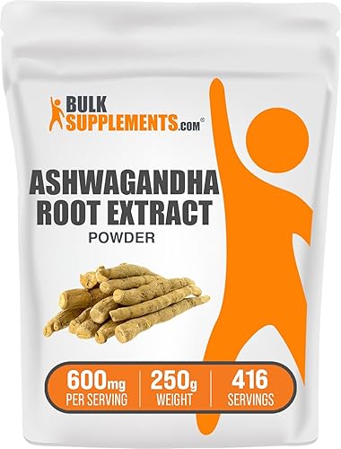 Extracto de Ashwagandha, natural alivio del estrés, Bulksupplements, 1