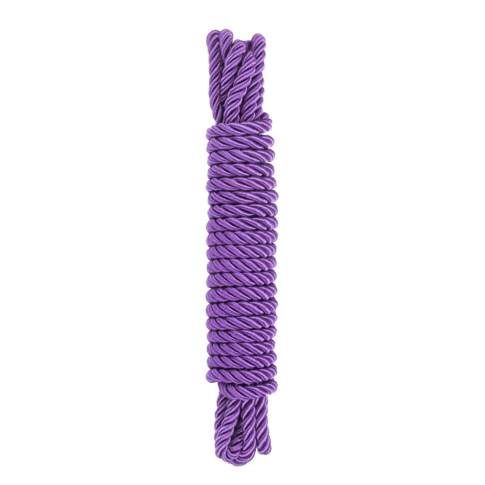 Rebower Twisted Trim Cord Rope, 8mm x 5m Nylon Trim Cord Rope Thread String Rope Cord Braid Trim [for Sewing Home Decor Crafts] - 0.3 Inch/Dark Purple
