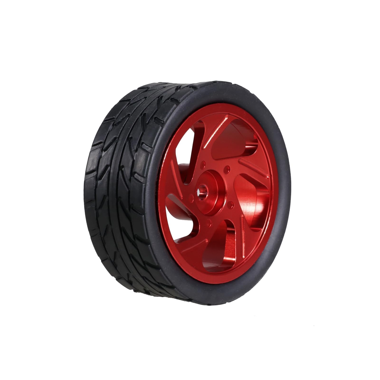 for MJX Hyper go 1/14 14301 14302 14303 RC Car Metal Wheel Hub Tires Upgrade Tyre 12mm Adapter(Red)