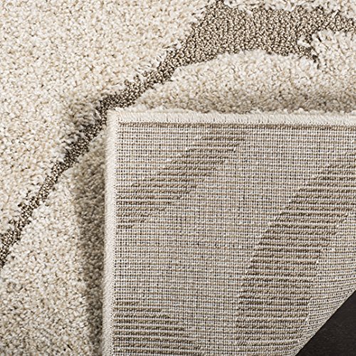 Safavieh Florida Shag Collection Shaggy Rug for Living Room Dining Room Bedroom High Pile Cream and Beige 24 x 36 Inch - Image 4