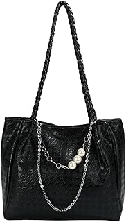 CEEKAY トートバッグ ハンドバッグ バッグ レディース ビッグ 軽量 マザーズバッグ ビジネス ファスナー付き PC収納 大容量 通勤 通学 肩掛け A4 軽い 大き目 レザー 40代 30代 20代 千鳥柄 ブラック