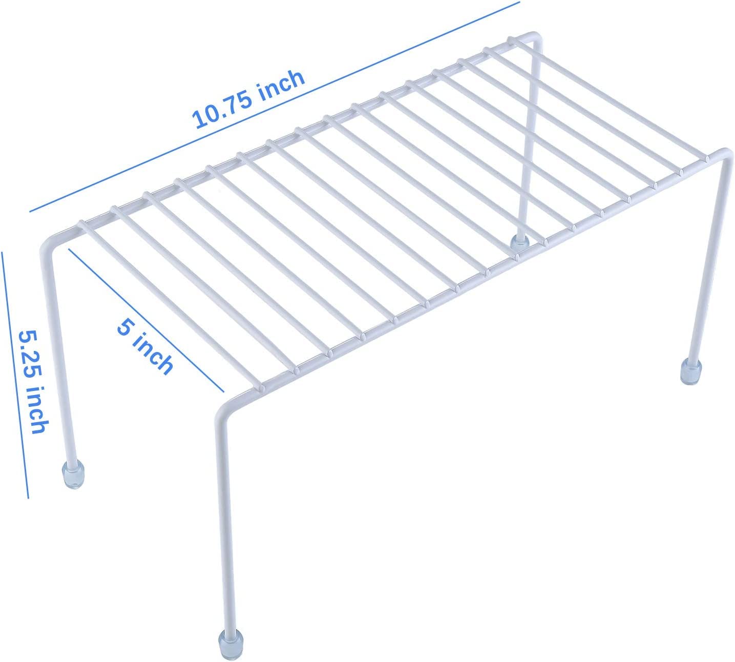 Étagères de cuisine, mini étagère de rangement, organisateur pour cuisine, réfrigérateur, armoire, salle de bain (blanc 4)