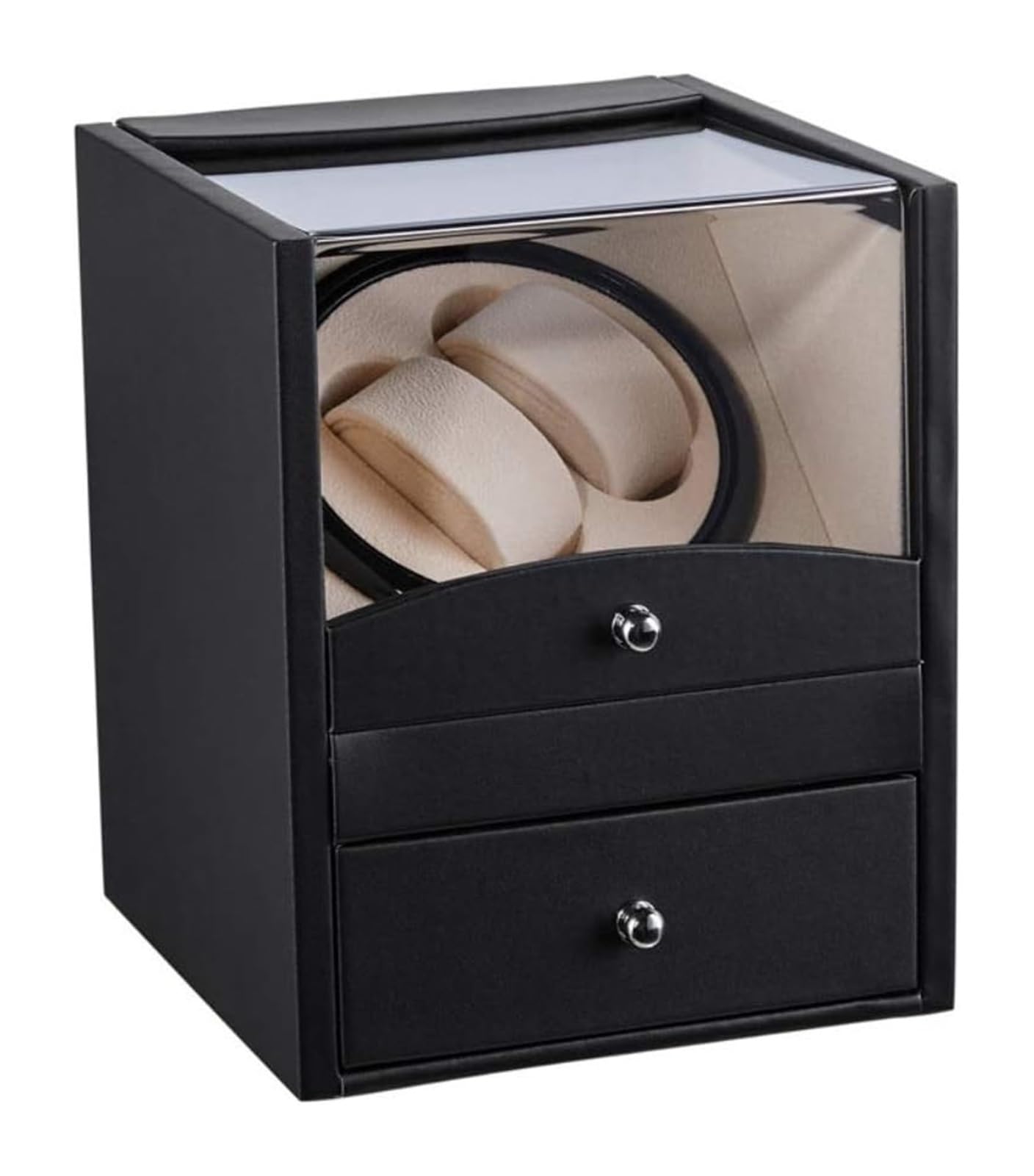 OLSKFUH Watch Box Watch Winders Electric Shaker Watch Winder Box Mechanical Watch Display Box Single Motor Automatic Winding Watch Collection Box Watch Case,