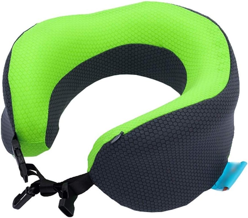 Travel Pillow Memory Foam Neck Pillow, Ergonomically Neck Support Portable Shaped Cushion, for Airplane Car Home Use