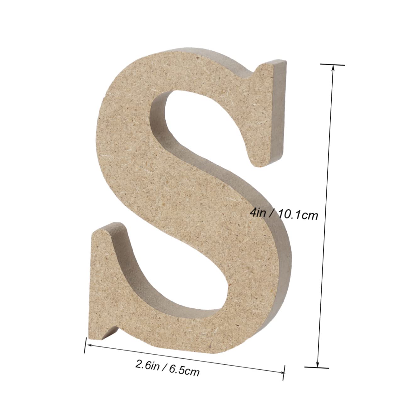 Tofficu Elegant Wooden Alphabet Letters Wall Decor for Home Office Craft Letters for Wedding Party Dec