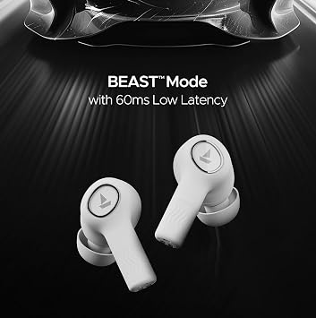 boAt Newly Launched Nirvana Ion with 120 HRS Playback(24hrs/Charge), Crystal Bionic Sound with Dual EQ Modes, Quad Mics ENx™ Technology, Beast™ Mode(60ms Low Latency), in Ear Detection(Ivory White)