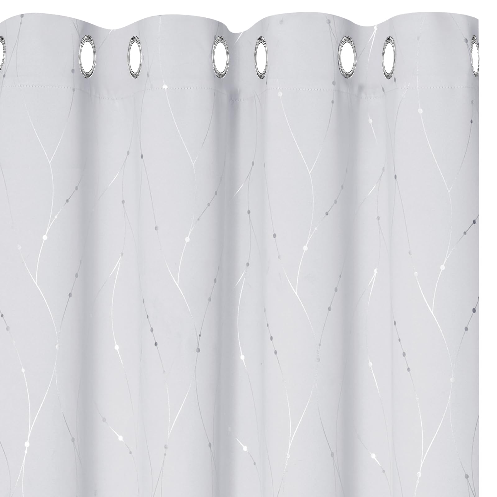Cortinas Frío Calor Cortinas Térmicas Opacas PONY DANCE - 2 Piezas Gris 140x220 Cm | Aislan Frío Y Calor Para Salón Y Dormitorio Cortinas Salon Modernas