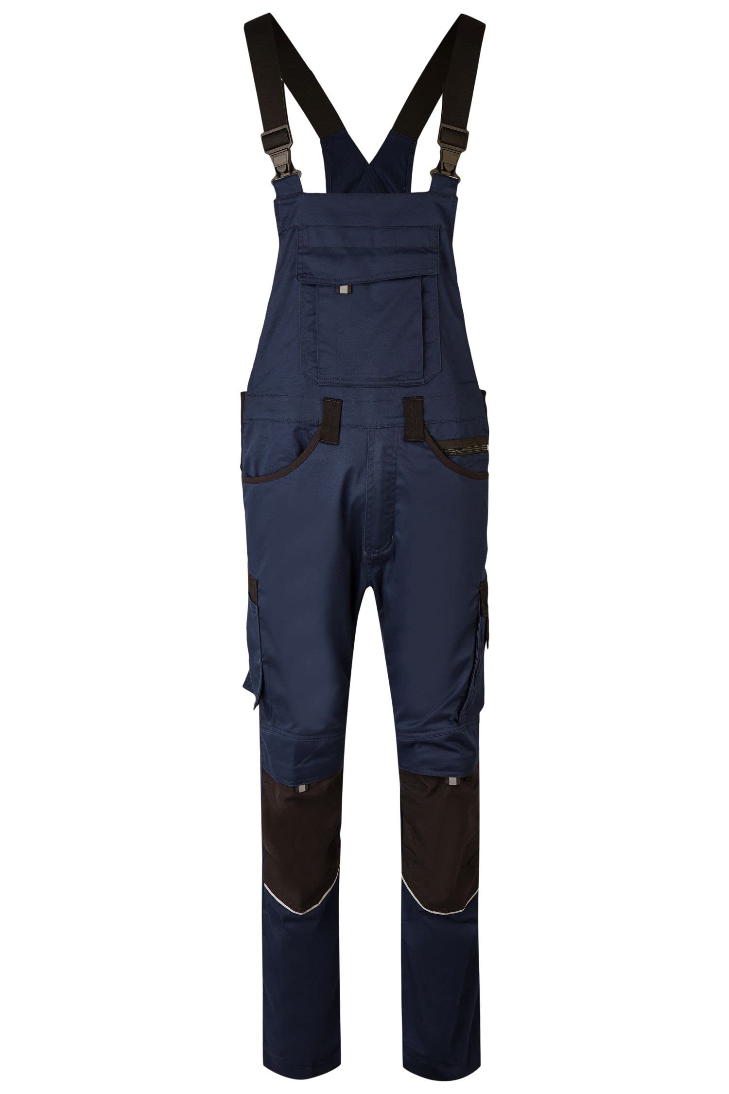 HSW Professional – Pantaloni da lavoro cargo da uomo – Salopette da Lavoro alla moda e leggeri con tasche al ginocchio – Navy, 48