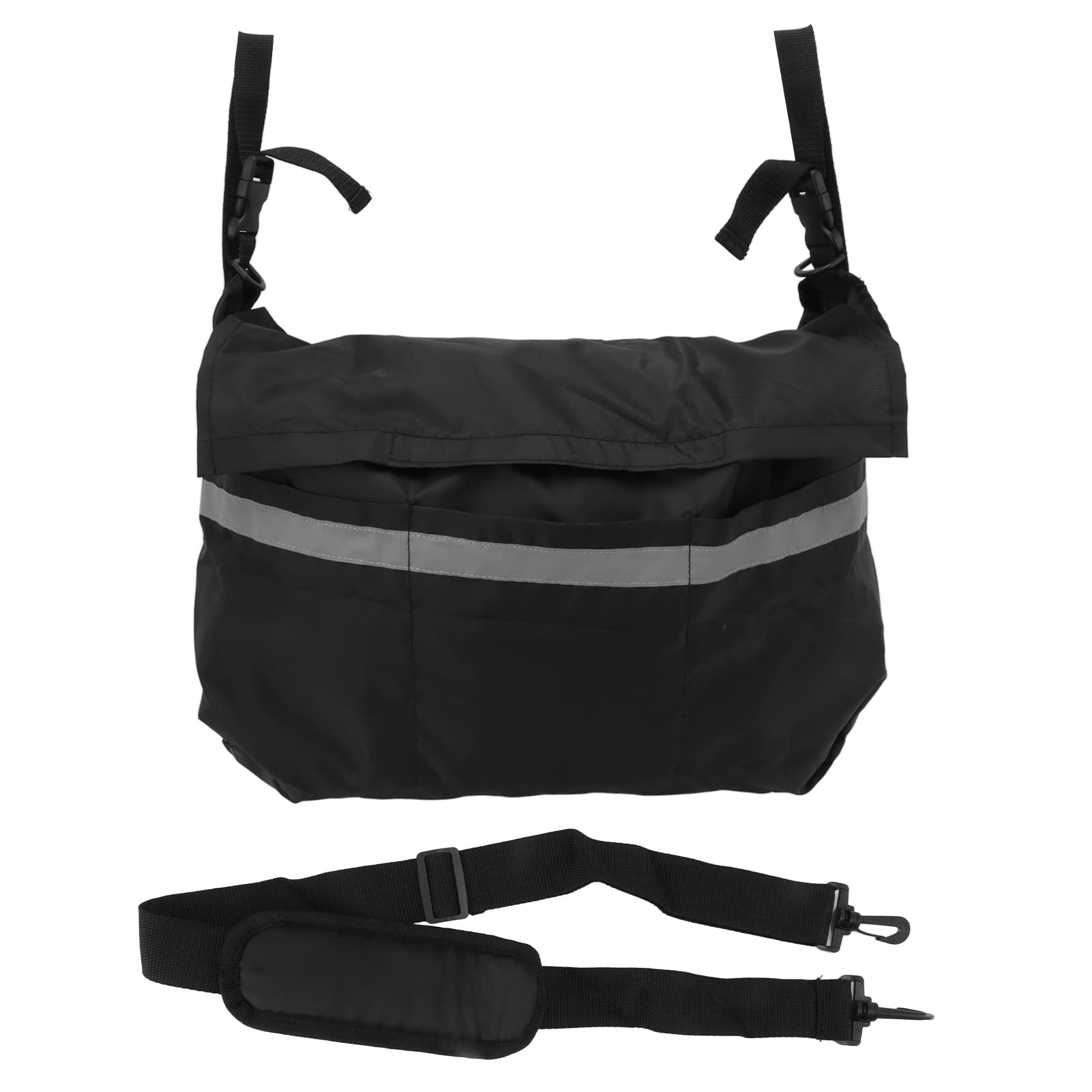 Asixxsix Andador Bolsa, Impermeable Andador Plegable Manos Libres Cesta de Almacenaje Andadores de Tamaño Universal Organizador Bolsa de Almacenaje para Rollator, Silla de Ruedas