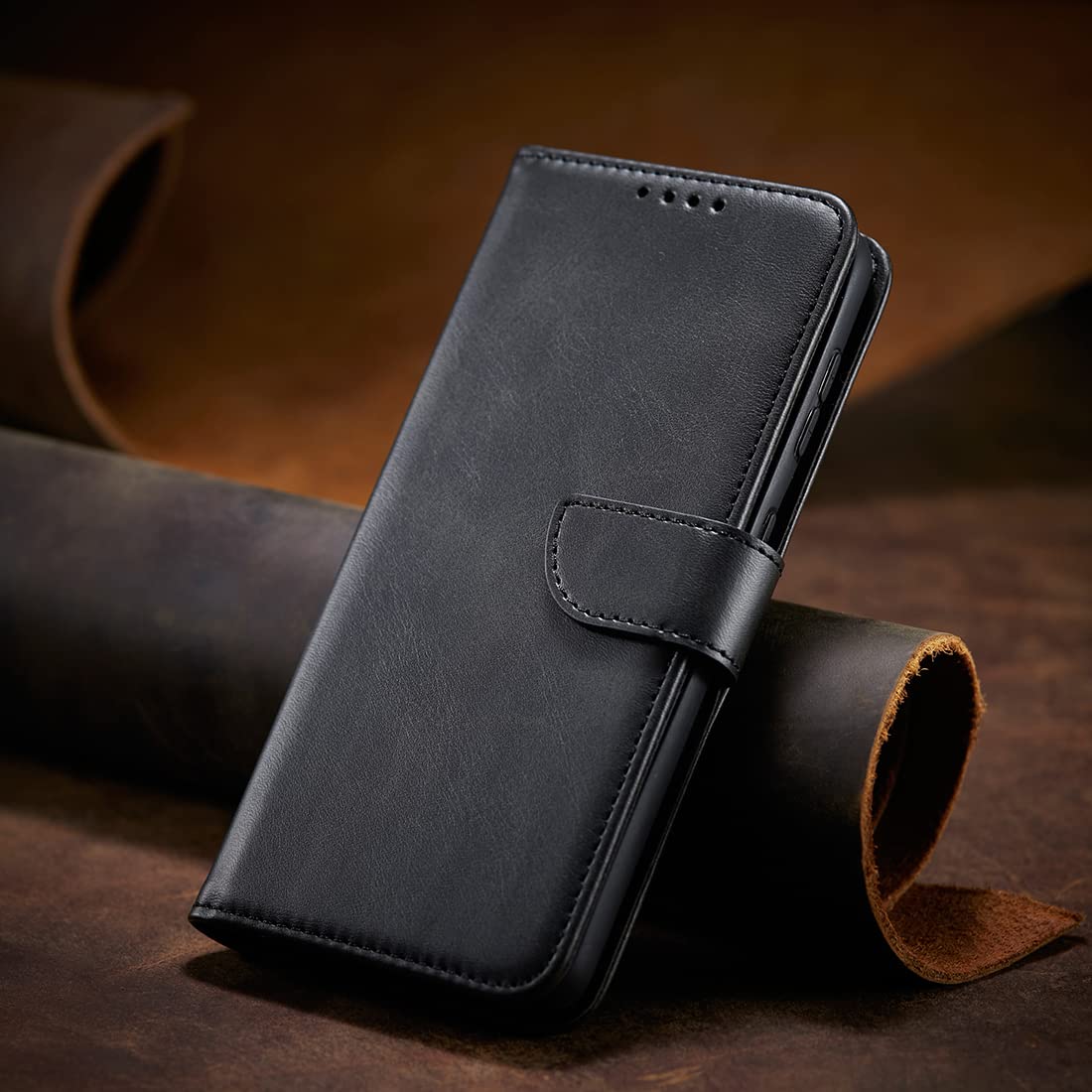 Custodia Bookstyle Con Chiusura Magnetica Per Xiaomi Redmi 9 (6.53'') – Nero – Porta Carte - 2