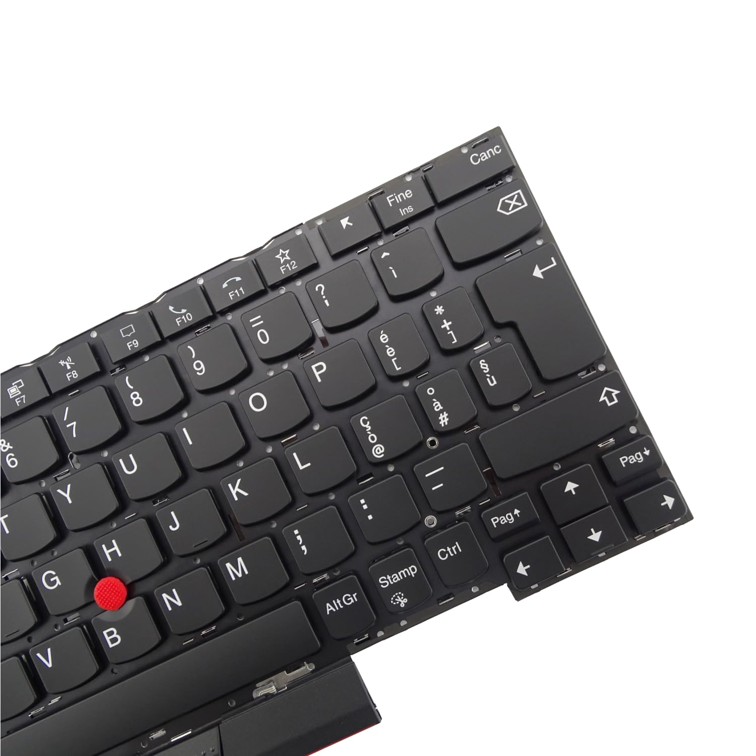 Tastiera di ricambio compatibile con Lenovo ThinkPad X13 Gen1 Yoga X390 X395 Yoga con retroilluminazione (italiana)