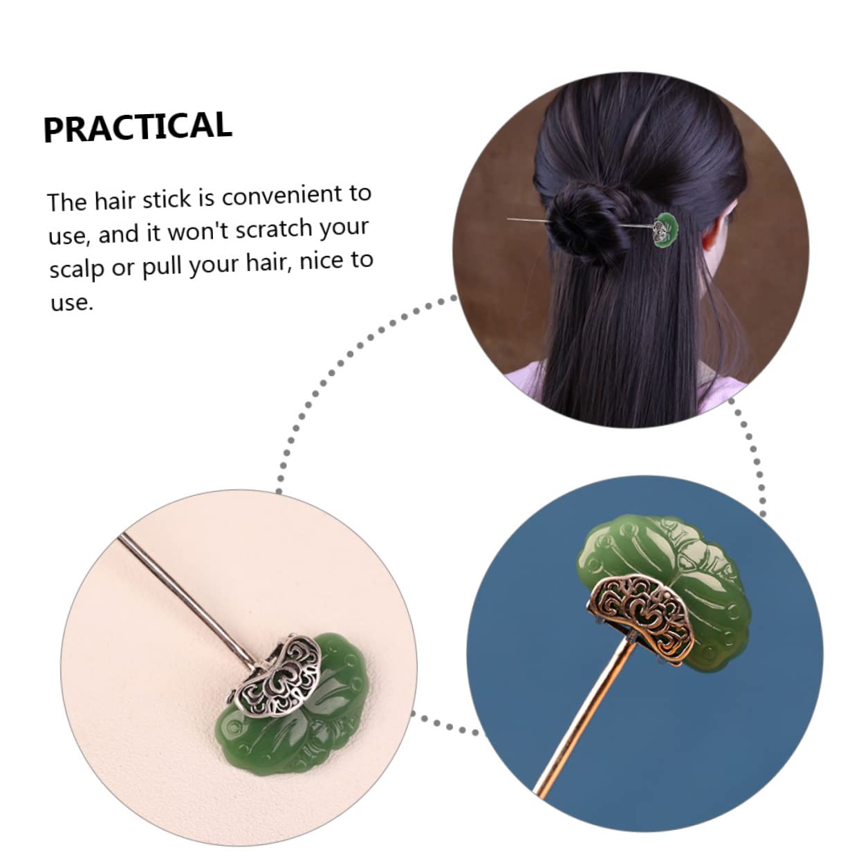 MAGICLULU 4 Stück Haarstab Für Damen Haarstab Chinesisches Haar-accessoire Haarstab Für Dutts Damen-haarstyling