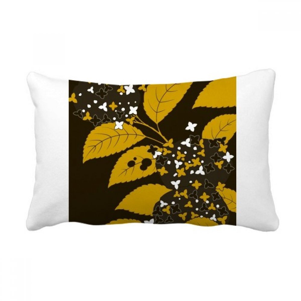 Coussin de culture japonaise noir 40x60 cm oreiller lombaire de canapé multicolore