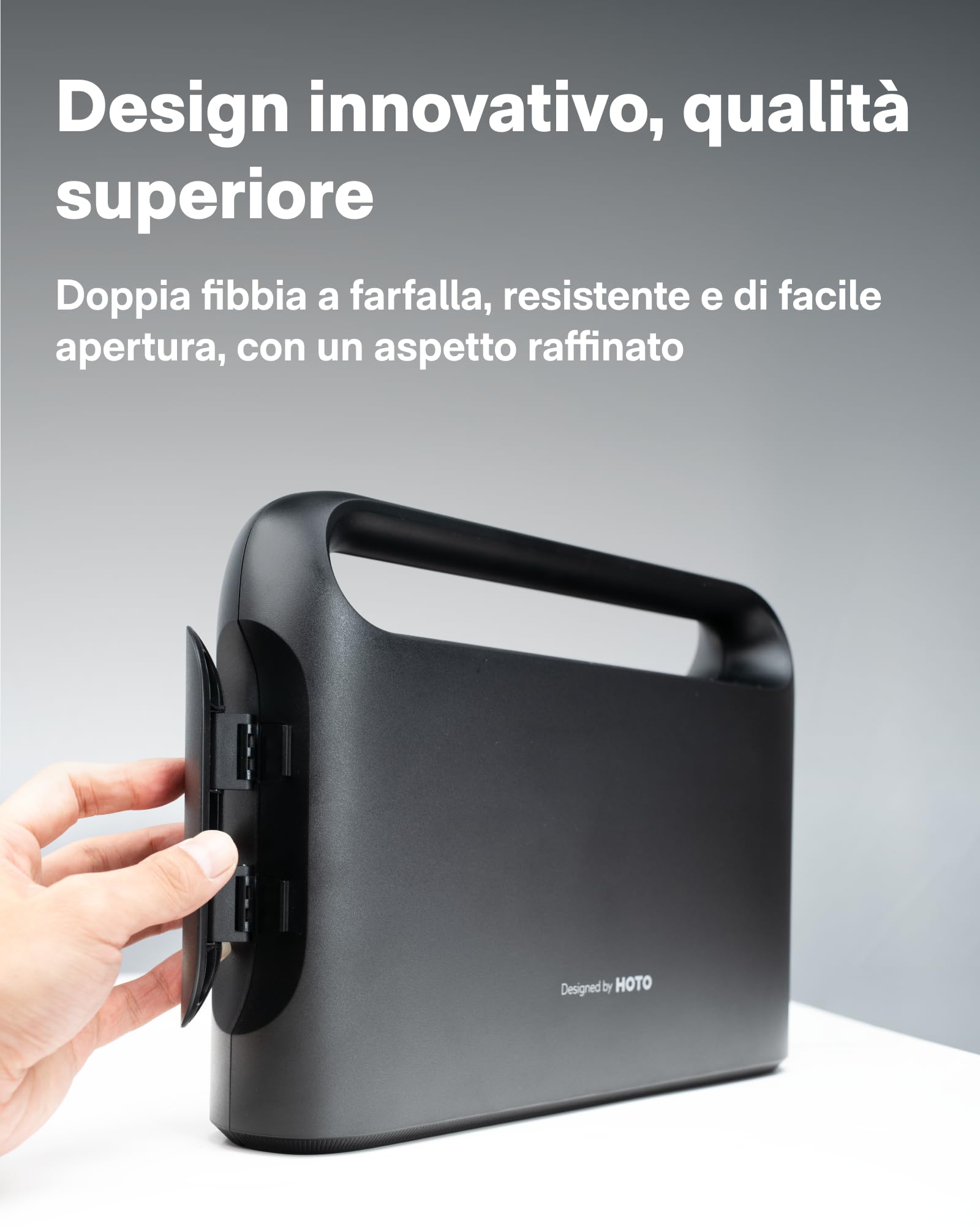 HOTO 40 Pezzi Cassetta Attrezzi Completa, Set Attrezzi da Lavoro con Cacciavite Elettrico (LED, 3 Coppie) + 14 Utensili & 26 Accessori | Valigetta Attrezzi per Casa, Riparazioni, Fai Da Te