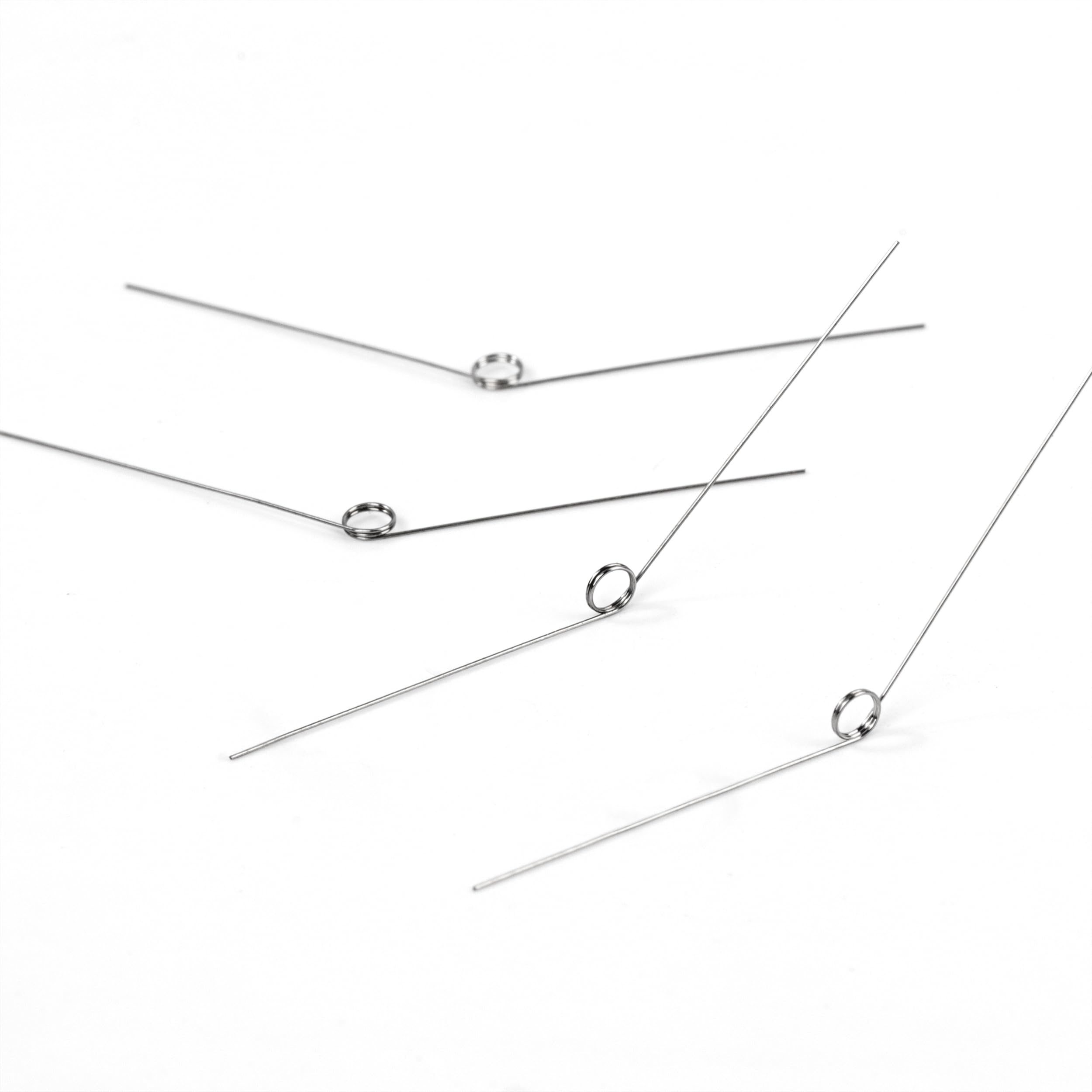 GUNGY 10 Ressorts De Torsion Acier Inoxydable 1.0x6x60mm - Angle 180° Rotation Droite