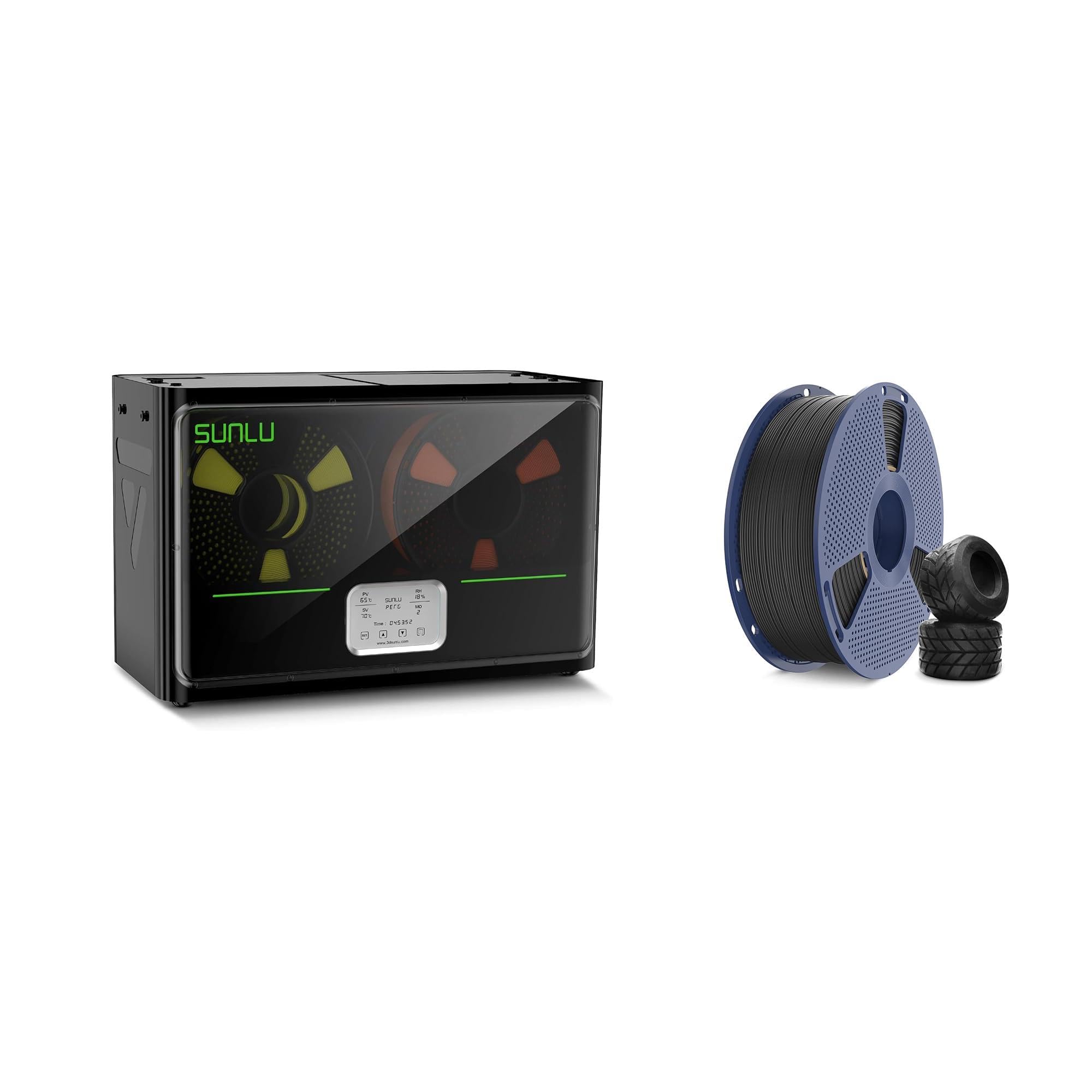 SUNLU Offizielle 3D Drucker Filament Trockner S4 and SUNLU TPU 3D Drucker Filament