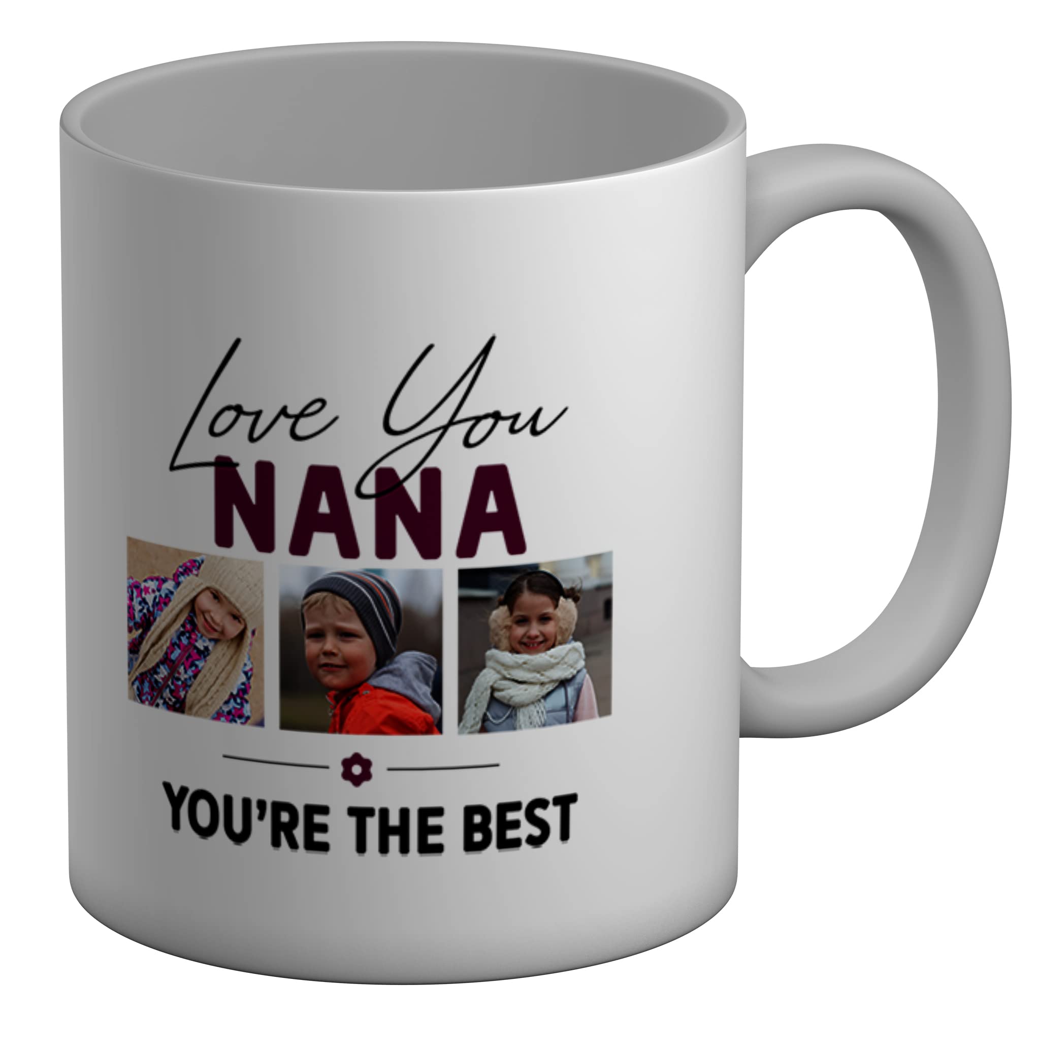 Shopagift Personalised Photo Mug Love You Nana You're The Best White 11oz Large Cup