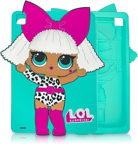 LOL Surprise - Funda trasera de silicona para iPad protector de goma antideslizante para niños iPad 9 20218 20207 generación 2019 Diva