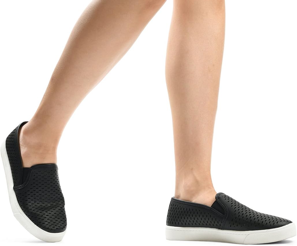 Soda Croft ~ Slip On Perforated Double Layer Foam Padded Cushion Sock Fashion Sneakers