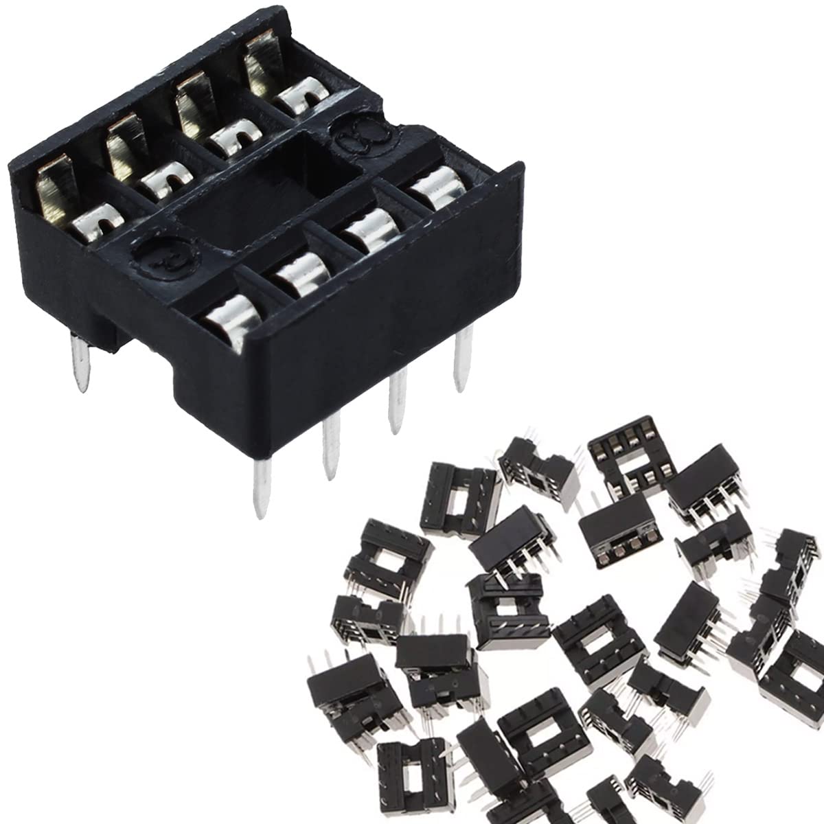 Elenco Telefonico Sip 10 Adattatori Presa DIP IC A 8 Pin Per Saldatura Su PCB - Montaggio A Foro Passante Adattatore PCB Montaggio