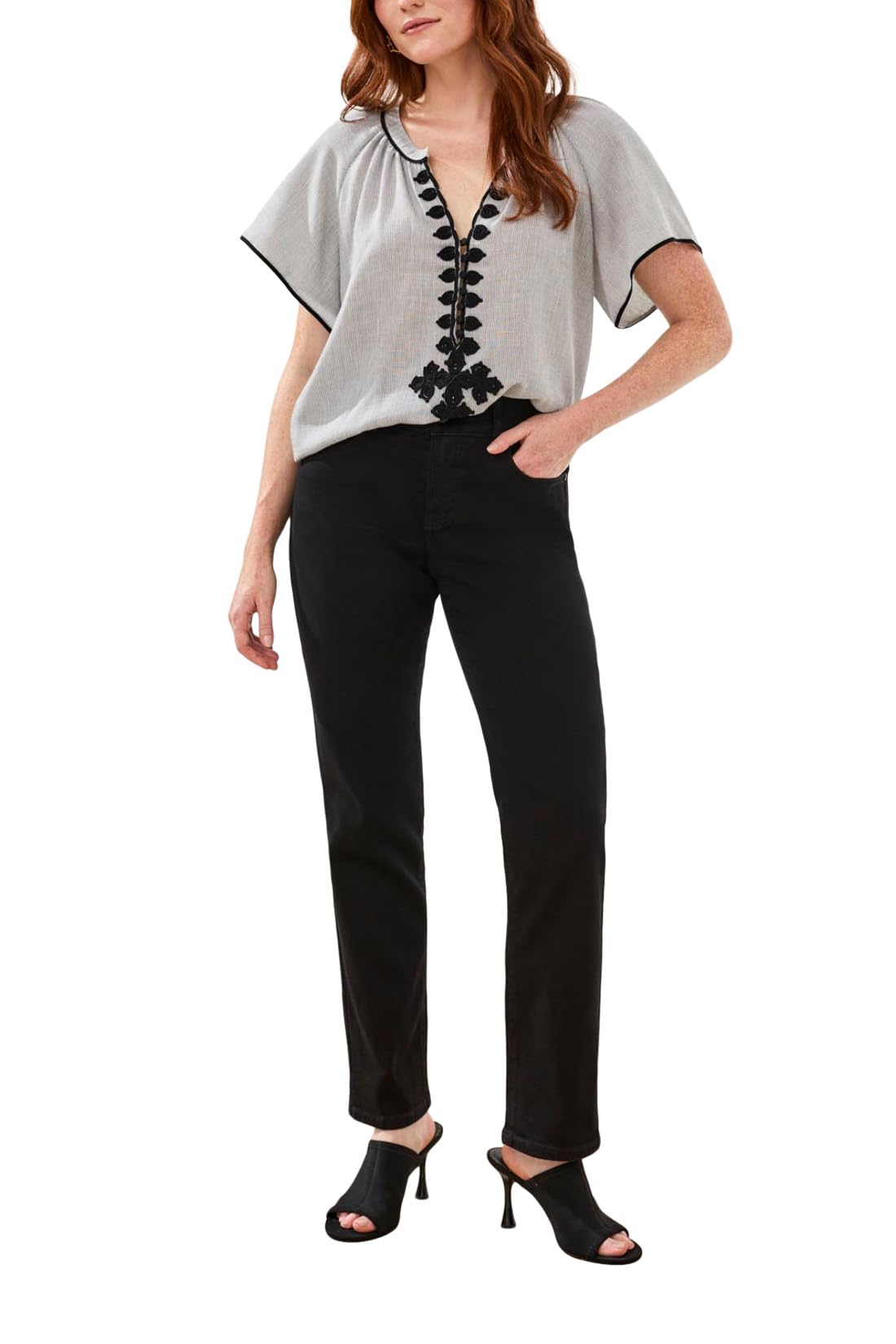 Tribal Sophia Curvy Straight Fit Jeans