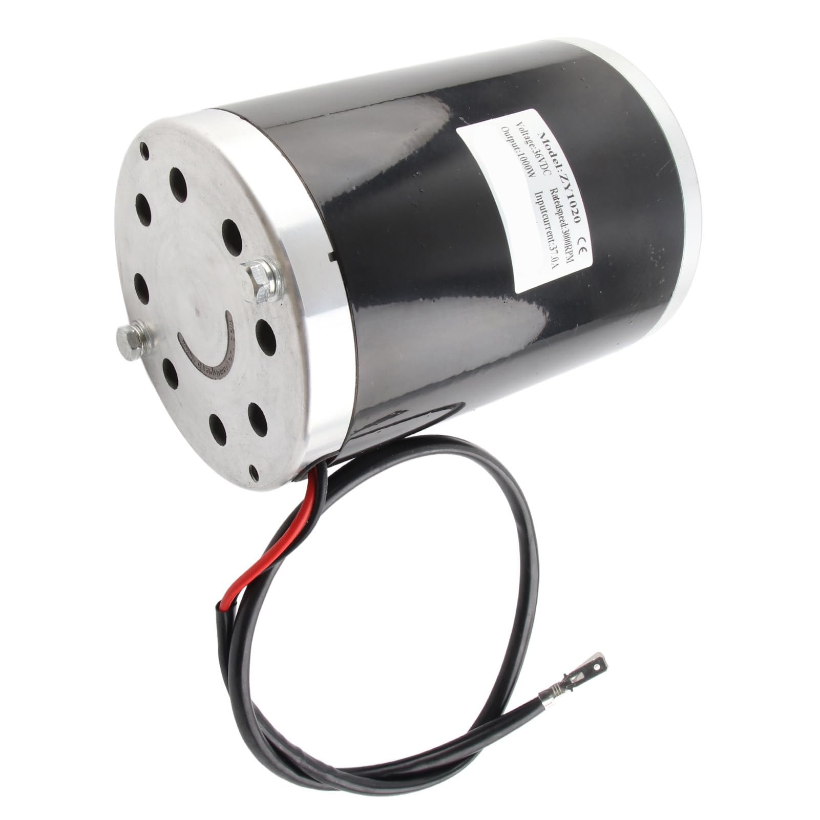 Silnik elektryczny o mocy 1000 W, szczotkowany silnik o dużej prędkości do majsterkowania, silnik skutera elektrycznego ze stopu aluminium, 36 V, 3000 obr./min, niski poziom hałasu termicznego,
