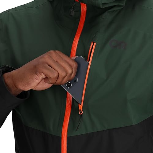 Miniatura 8 de Outdoor Research Chaqueta Foray II para hombre - Impermeable y resistente al viento con capucha