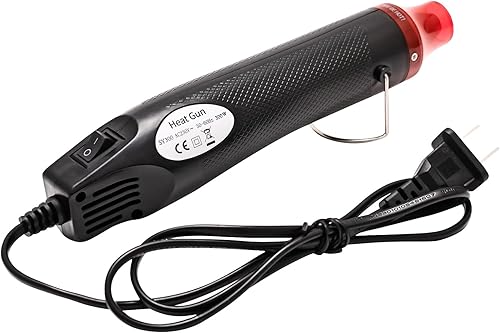 Pistola de calor para resina, mini pistola de calor de doble temperatura de 300 W (392 F), pistola de calor eléctrica de 8.66 pulgadas para