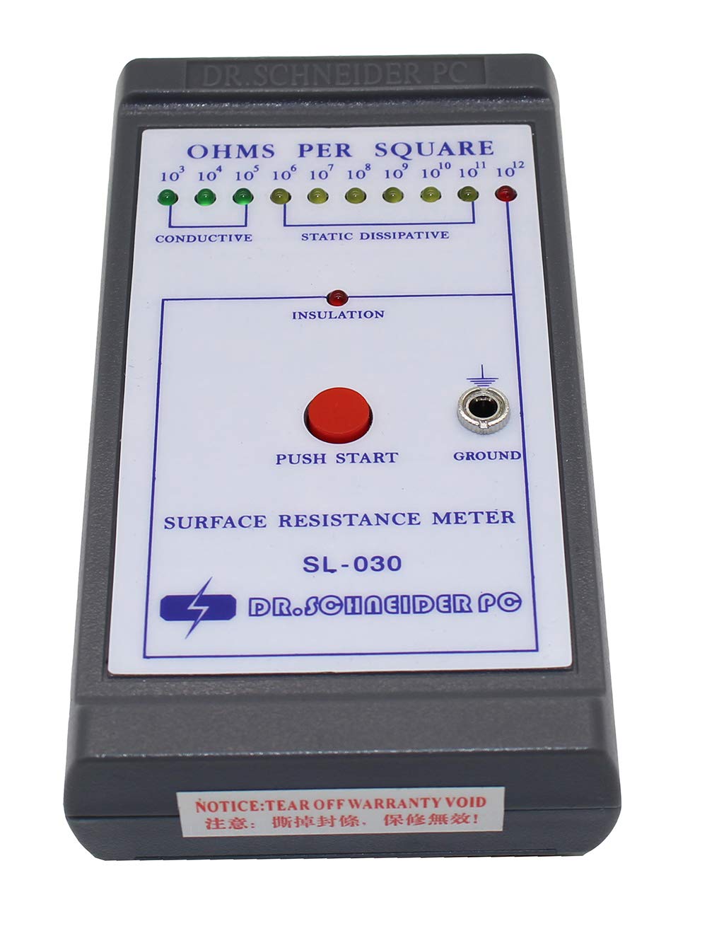 Jieotwice Handheld Surface Resistance Tester, Anti-Static Tester Impedance Meter SL-030