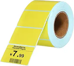 PATIKIL 800 etiquetas térmicas, etiquetas de impressora térmica de 3 x 5 cm, etiquetas autoadesivas, rolo de papel retangular, pequeno para impressora, etiqueta de envio, endereço de código de barras