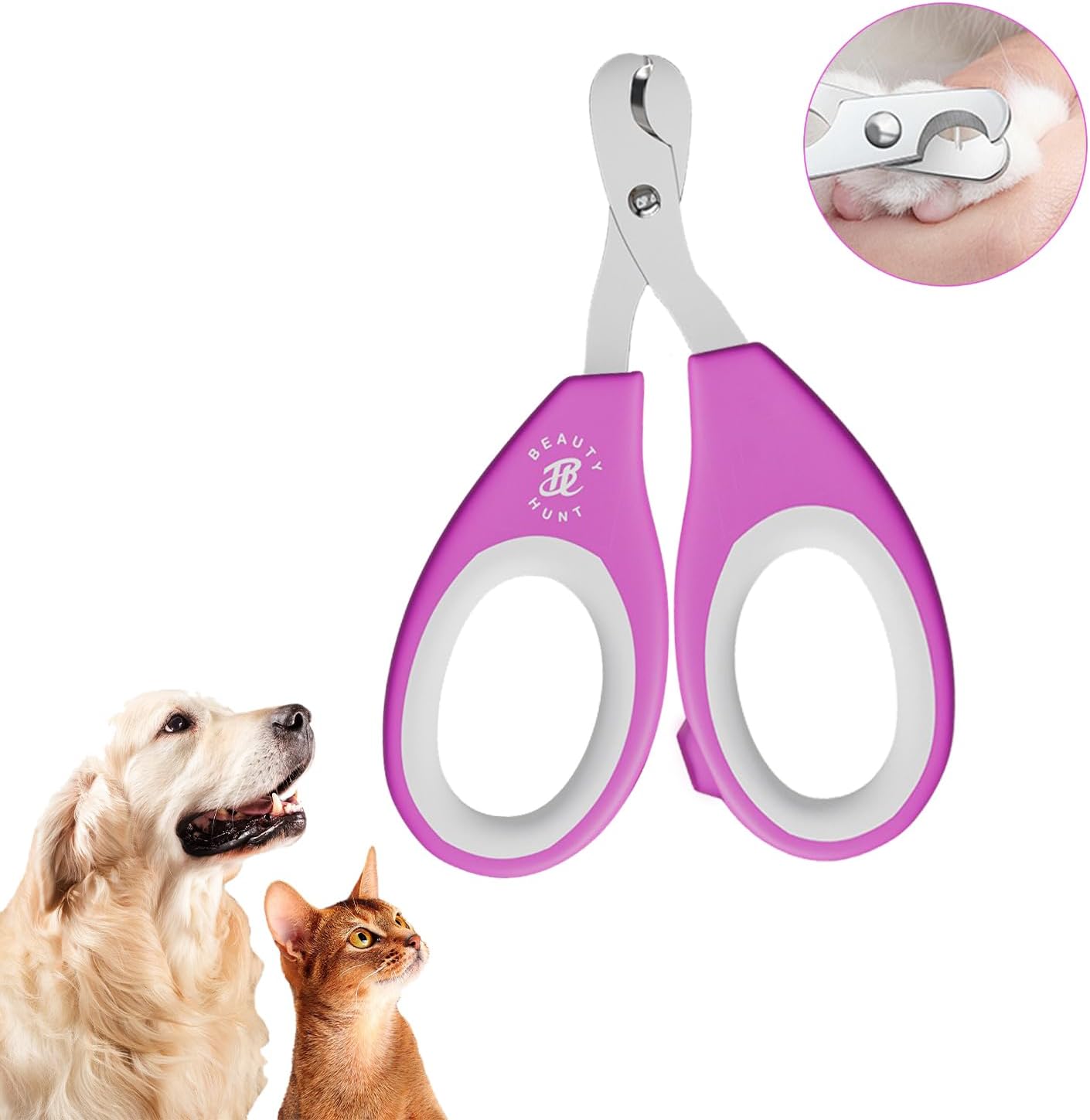 BeautyHunt Cat Nail Clippers, Pet Nail Clippers en Claw Trimmer voor Honden, Kitten, Puppy, Konijn, Kleine Dieren – Pet Grooming Kit