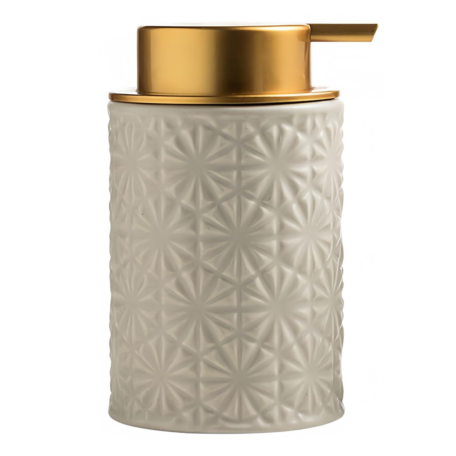Yofab Grey Countertop Ceramic Foaming Soap Dispenser Foam With Pump For Barthroom Vintage Bathroom Decor(Grey)