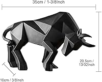 Vista 4 de ASNOMY Figura de toro de poliresina, decoración del hogar, esculturas abstractas, decoración del hogar originalidad decoración del hogar adorno