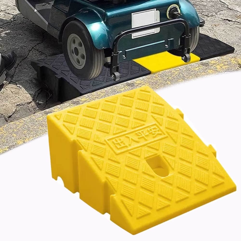 Rampa podjazdowa 2"-7", plastikowa rampa krawężnikowa, rampa dla wózków inwalidzkich, przenośne lekkie rampy progowe dla samochodów, skuterów, zwierząt domowych, schodów, rampy do