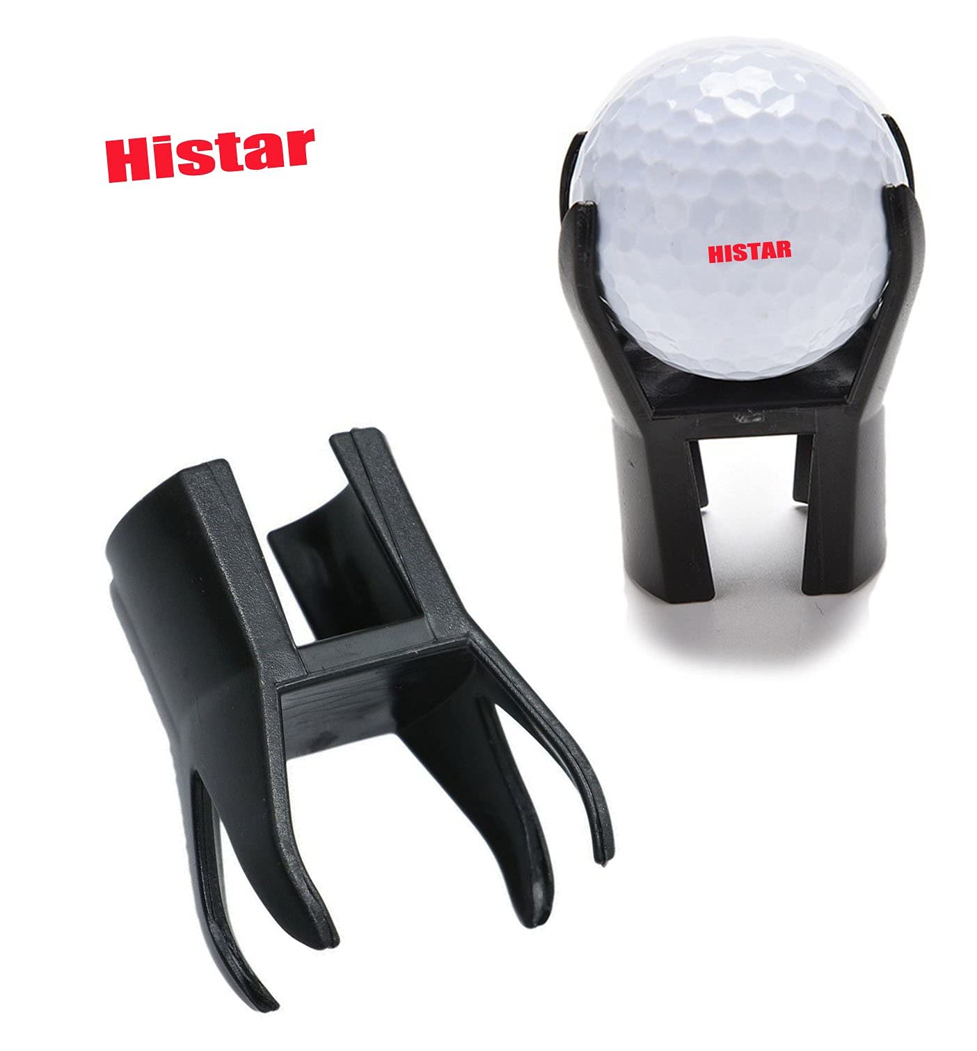 HISTAR Pelota de Golf Recoger Retriever Putter Grip Dedo Goma Picker 4-Prong Herramienta Negro