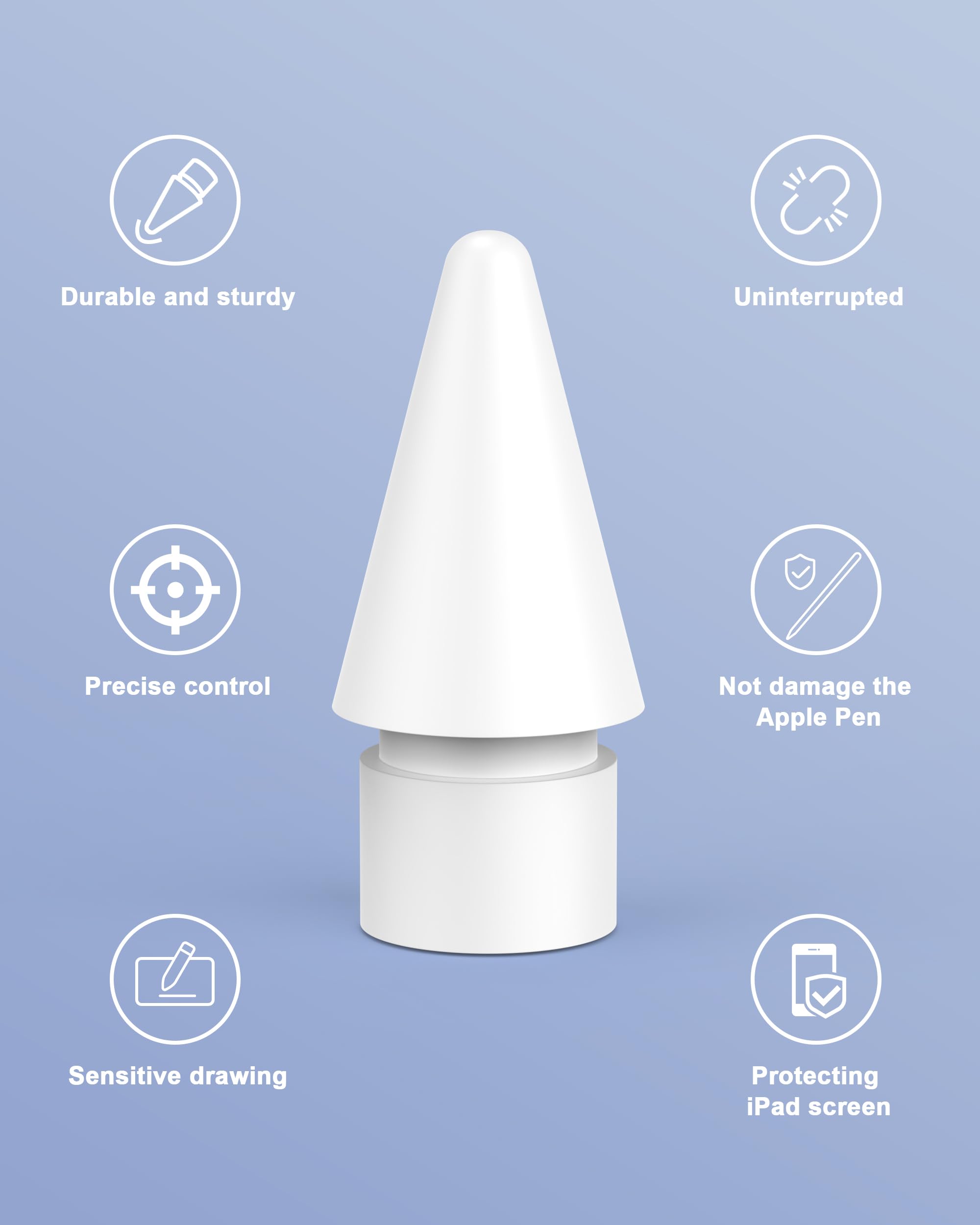 Amazon.co.jp: Apple Pencilチップ用のアップグレードされた交換用