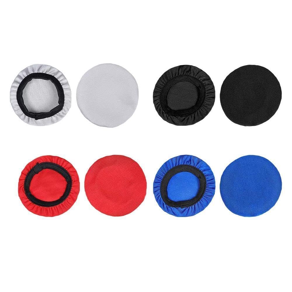 Housses Pour Coussinets De Casque - 6 Pièces, Coton élastique, Lavables, Tailles 6-8,5 Cm - Protection Anti-poussière, Confort Salle De Sport