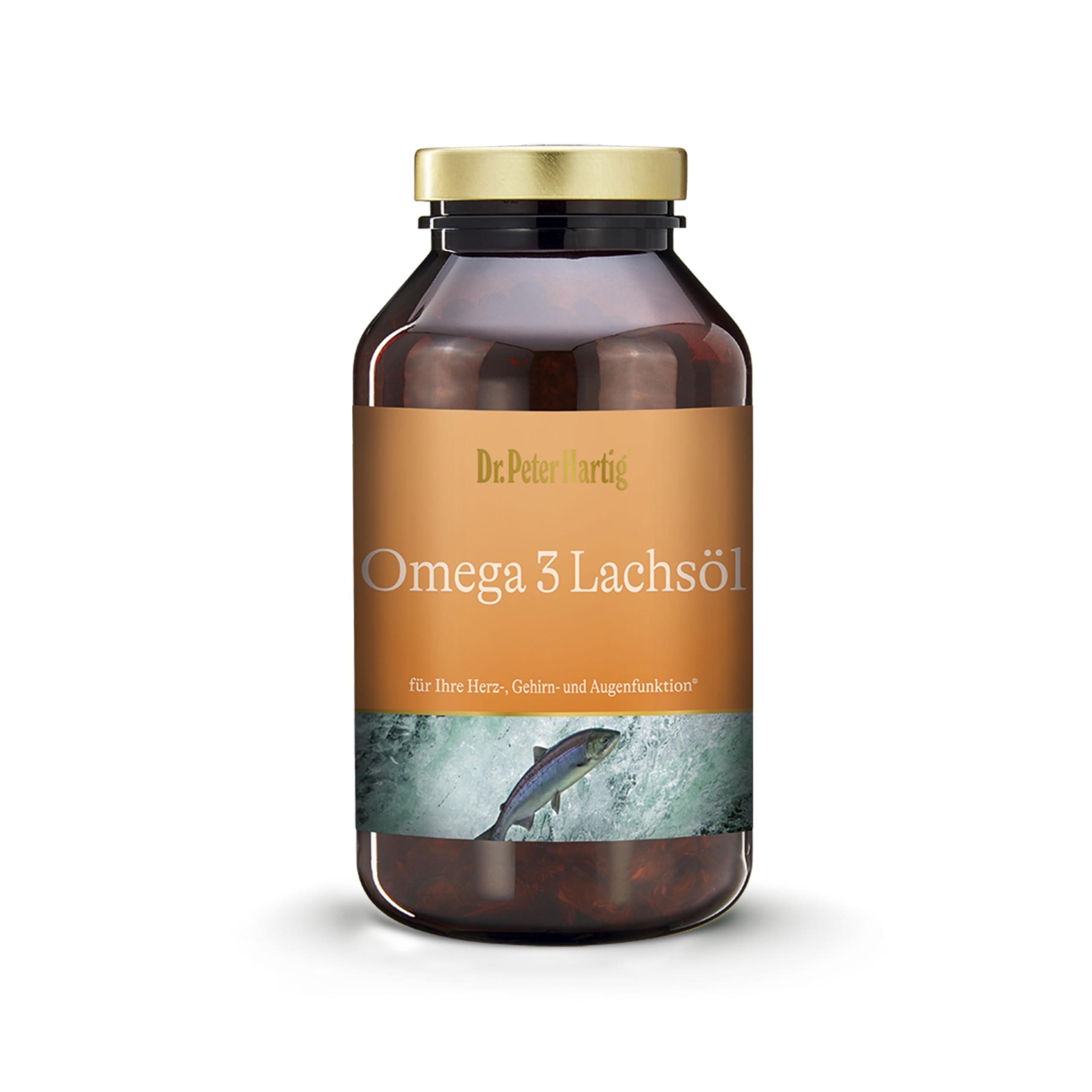 Dr. Peter Hartig Omega 3 Lachsöl Omega-3 Fischöl Kapseln – 250 Kapseln, 4-Monats-Vorrat